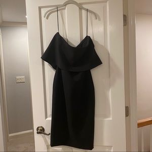 Likely strapless black dress